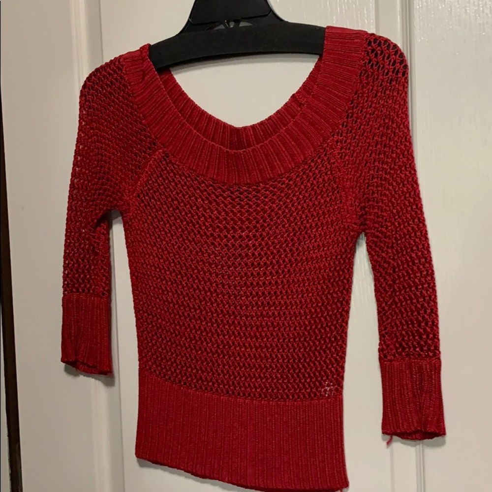 Red summer sweater